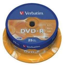 Verbatim DVD-R 16x 47 Go bac de 25 unités