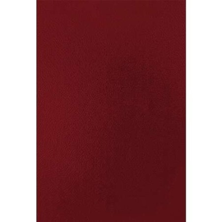 Fellowes Lot de 50 couvertures cartonnées A4 en simili cuir - 750 gr - Rouge