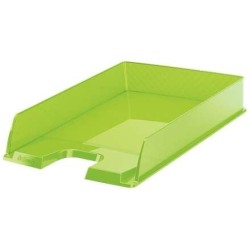 Pack de 10 - Bac à Documents Esselte Europost - Plastique Transparent - Format Vertical - A4 - Couleur Vert Transparent