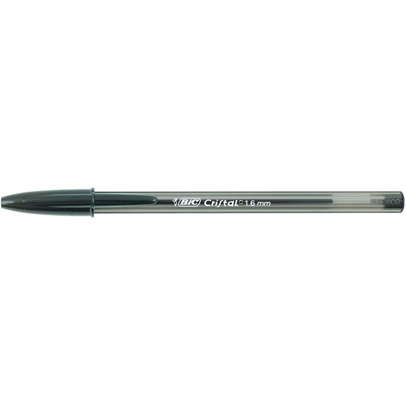 BIC Cristal Large stylo bille noir 1,6 mm - lot de 50 BIC Cristal Large stylo bille noir 1,6 mm - lot de 50