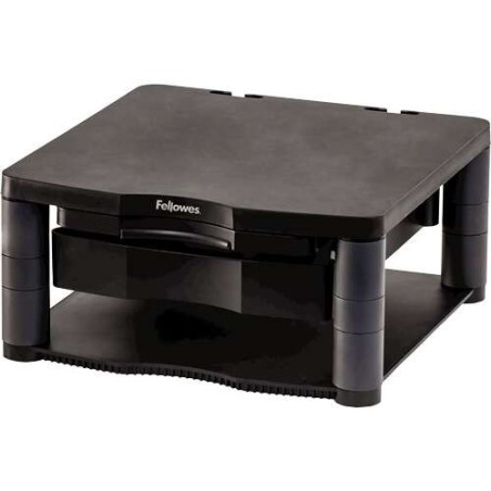 Fellowes Monitor Stand Plus - 5 réglages de hauteur - Tiroir de rangement - Poids maximum 36 kg