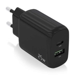 Chargeur Aisens 25W - 1xUSB-C PD30 - 1xUSB-A QC30 - Couleur Noir