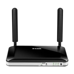 Routeur sans fil WiFi D-Link 4G LTE - Jusqu'à 150 Mbps - 4 ports RJ45 10/100 Mbps - 2 antennes externes - Couleur noir