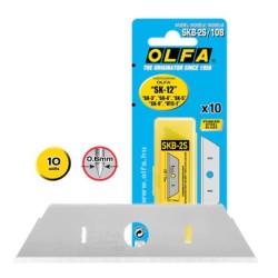 Olfa Pack de 10 lames de rechange pour couteaux Olfa SK-12, SK-4, SK-5, SK-9 et UTC-1 - Acier inoxydable
