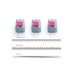 Pack de 3 têtes de coupe créatives pour cisaille Dahle 508 3e génération.
