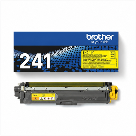 Brother TN-241Y Jaune Original – 1 400 pages
