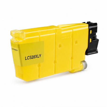 Compatible Brother LC528XL Yellow Pigment Cartridge