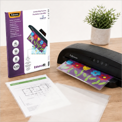 Fellowes A3 80 Micron Gloss Pouches, 100 Pack