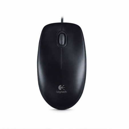 Logitech B100 Wired USB Mouse, Black 800 dpi