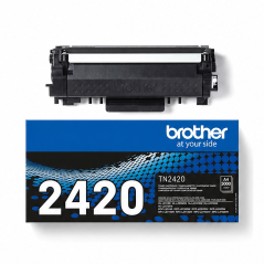 Brother TN-2420 Genuine Black Toner, 3,000 Pages