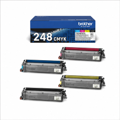 Brother TN248VAL Original 4-Pack CMYK Toner