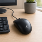 Logitech B100 Wired USB Mouse, Black 800 dpi