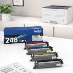 Brother TN248VAL Pack 4 toners CMYK originaux