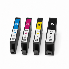 Pack de 4 cartouches d'encre originales HP 912 - 6ZC74AE