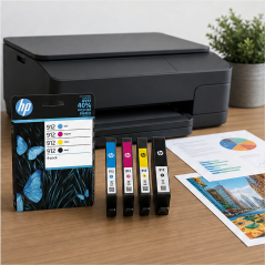 Genuine HP 912 4-Pack Ink Cartridges - 6ZC74AE