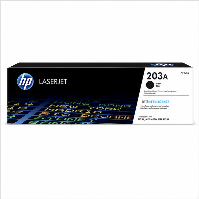 HP 203A noir CF540A | Toner original 1 400 pages