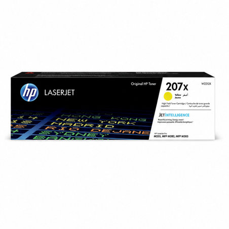 HP 207X jaune original W2212X | 2 450 pages