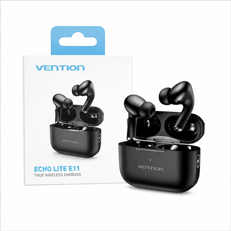 Vention ECHO LITE E11 Écouteurs Bluetooth 5.4 True Wireless noirs