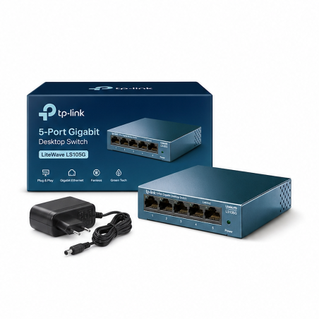 TP-Link LS105G Switch Gigabit 5 ports desktop