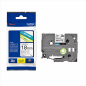 Brother TZe-241 laminated label tape, black on white, 18 mm x 8 m