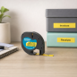 DYMO LetraTag Yellow on Black Plastic Tape 12 mm x 4 m S0721620