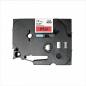 Brother TZe-431 laminated label tape, black on red, 12 mm x 8 m