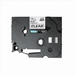 Brother TZe131 Black on Clear Laminated Label Tape 12mm x 8m