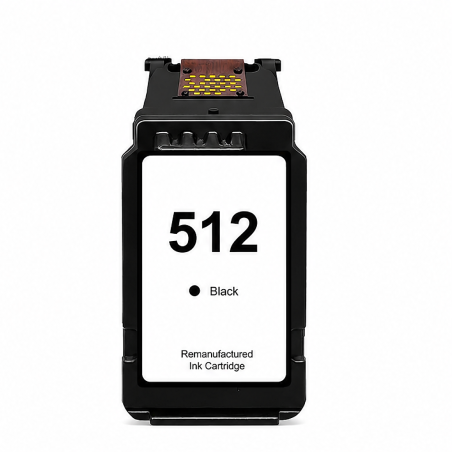 Canon PG-512 / PG-510 Black Remanufactured Ink Cartridge, 16 ml
