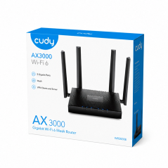 Cudy WR3000E AX3000 Mesh Wi‑Fi 6 Gigabit