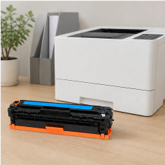 Compatible HP CF531A XL Cyan Toner, 2,500 Pages