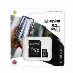 Kingston 64GB Canvas Select Plus microSDXC A1