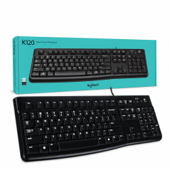 Logitech K120 Corded USB Keyboard with Number Pad