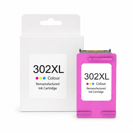 HP 302XL tricolore remanufacturée 18 ml | Niveau d’encre