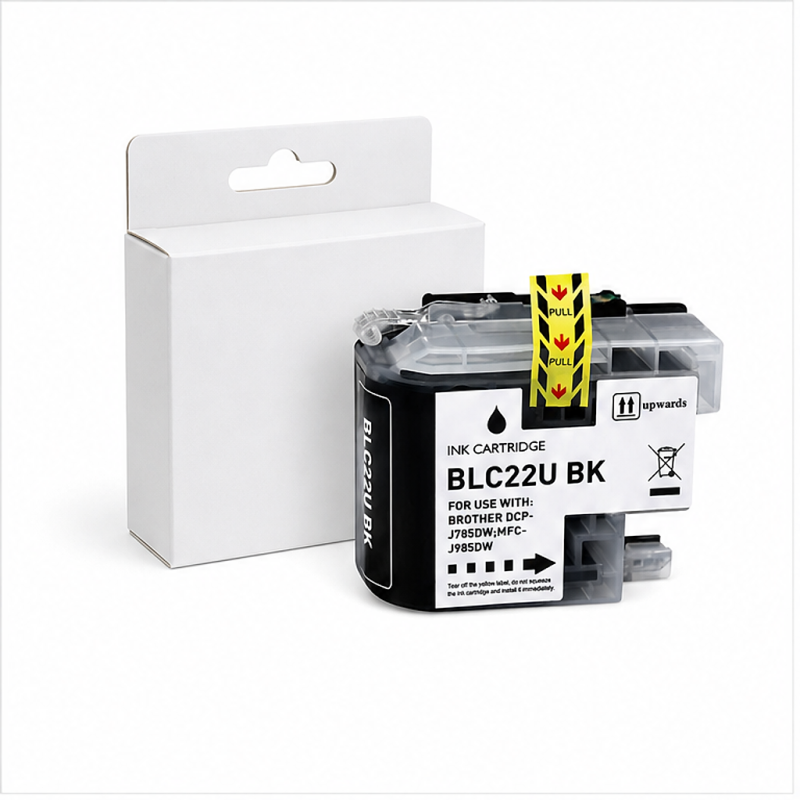 Cartouche d’encre noire compatible Brother LC22U – remplace LC22UBKBP