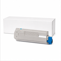 Toner cyan OKI compatible 6 000 pages pour C532/C542
