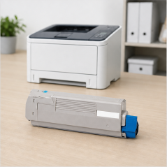 Toner cyan OKI compatible 6 000 pages pour C532/C542