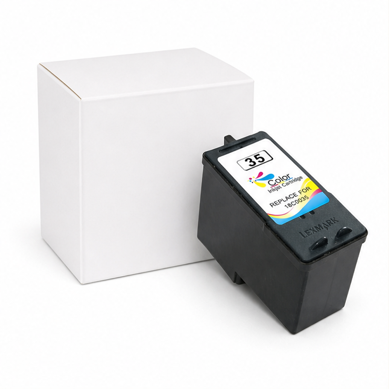 Compatible FlashToner Color Ink Cartridge for Lexmark 35