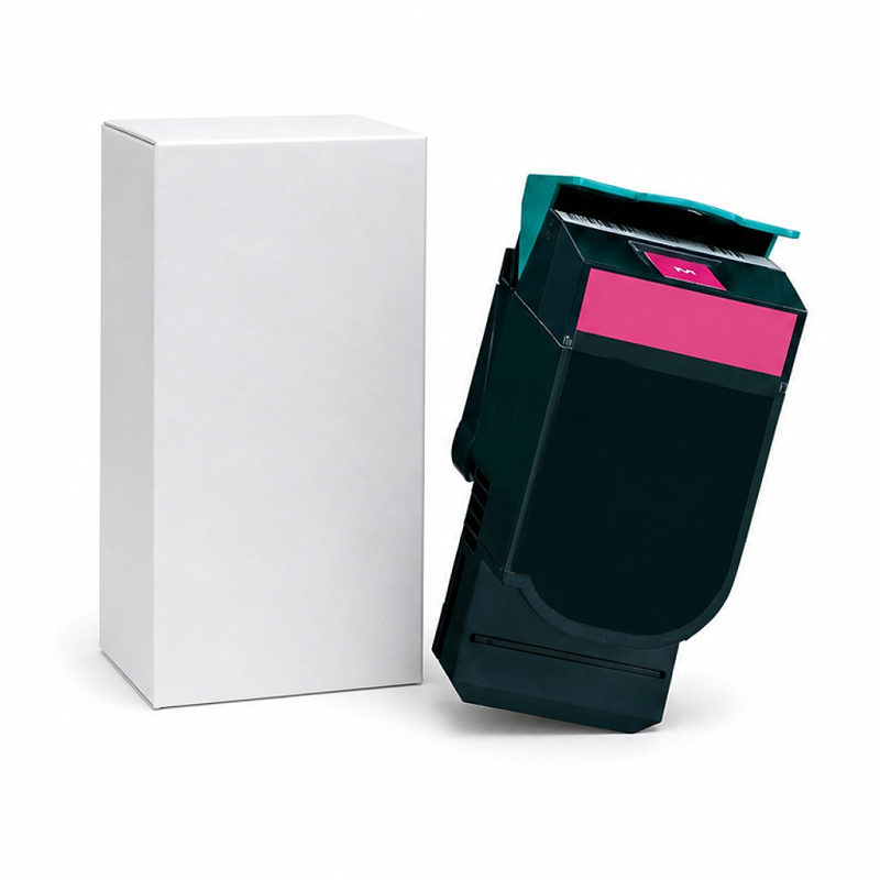Compatible Magenta Toner Cartridge for Lexmark CX310/CX410/CX510, 2,000 pages