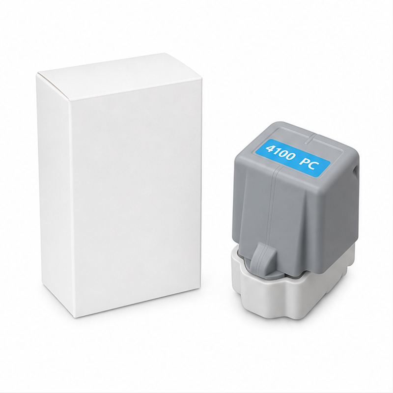 Cartouche d'encre pigmentée photo cyan compatible Canon PFI-4100, 80 ml
