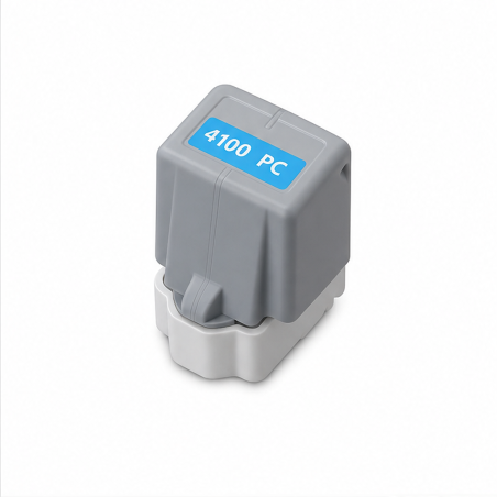 Cartouche d'encre pigmentée photo cyan compatible Canon PFI-4100, 80 ml