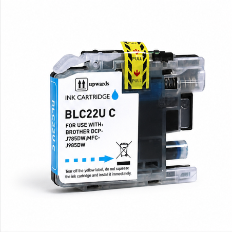 Cartouche d’encre cyan compatible Brother LC22U – remplace LC22UCBP
