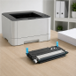 Cartouche de toner cyan compatible Samsung CLT-C407S / CLT-C409S, 1 000 pages