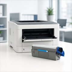 Toner cyan OKI C610 compatible 44315307 - 6000 pages