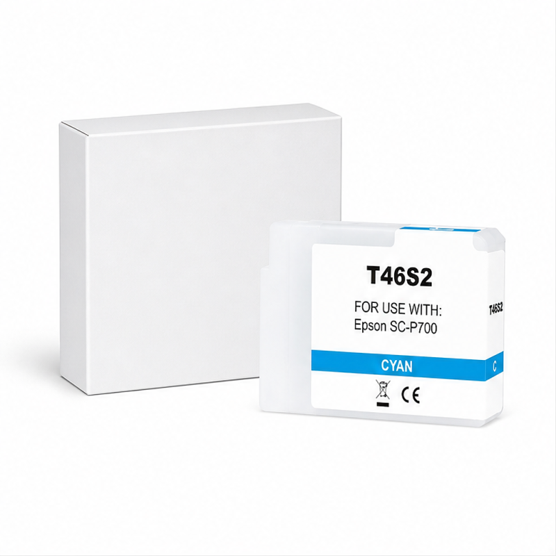 Cartouche d’encre cyan compatible Epson T46S2 25 ml