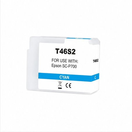 Compatible Epson T46S2 Cyan Ink Cartridge 25 ml