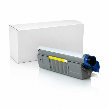 Toner jaune compatible OKI C612 - 6 000 pages