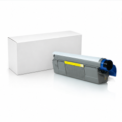 Toner jaune compatible OKI C612 - 6 000 pages