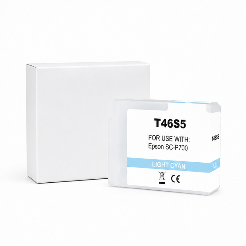 Cartouche d’encre pigmentée Epson T46S5 Light Cyan 25 ml compatible C13T46S500