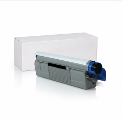 Compatible OKI C612 Black Toner, 8,000 Pages