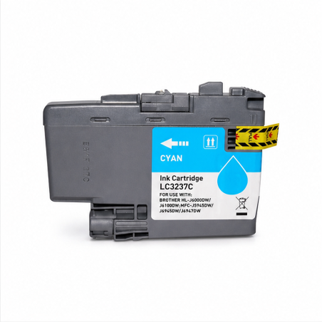 Cartouche d’encre cyan Brother LC3237C compatible